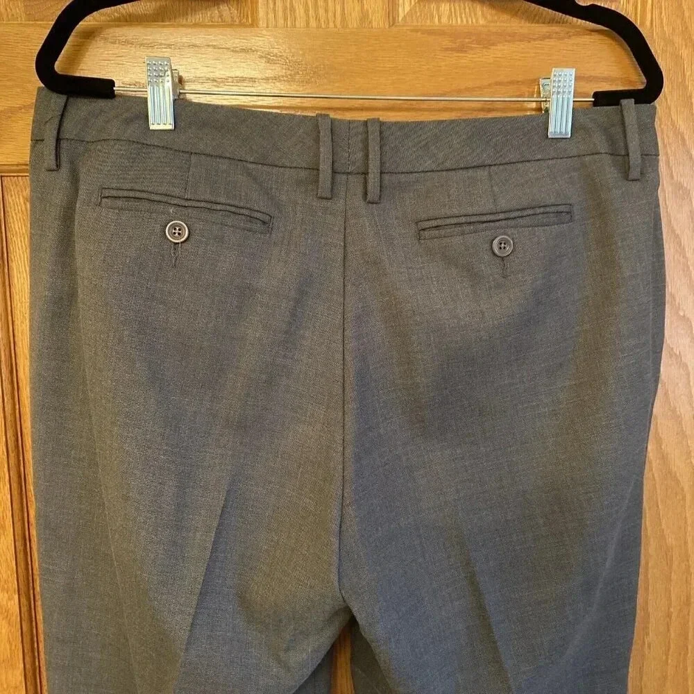Gap Straight Fit Favorite Trouser Stretch Size 12 Gray Y2K 90s - Picture 6 of 6